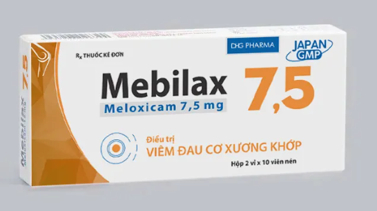 [T04617] Mebilax 7.5mg DHG Hậu Giang (H/20v)