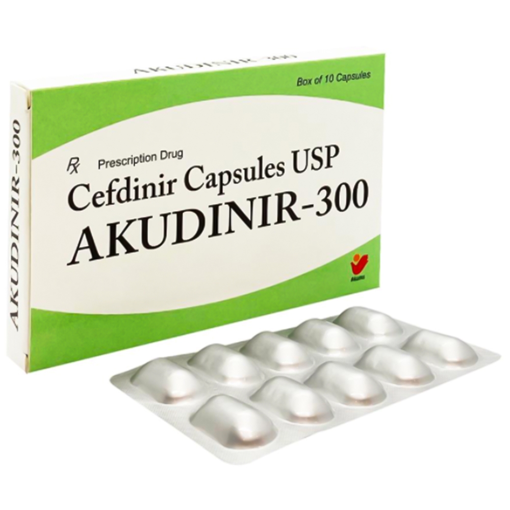 [T04762] Akudinir Cefdinir 300mg Akums Ấn Độ (H/10v) date 02/2026