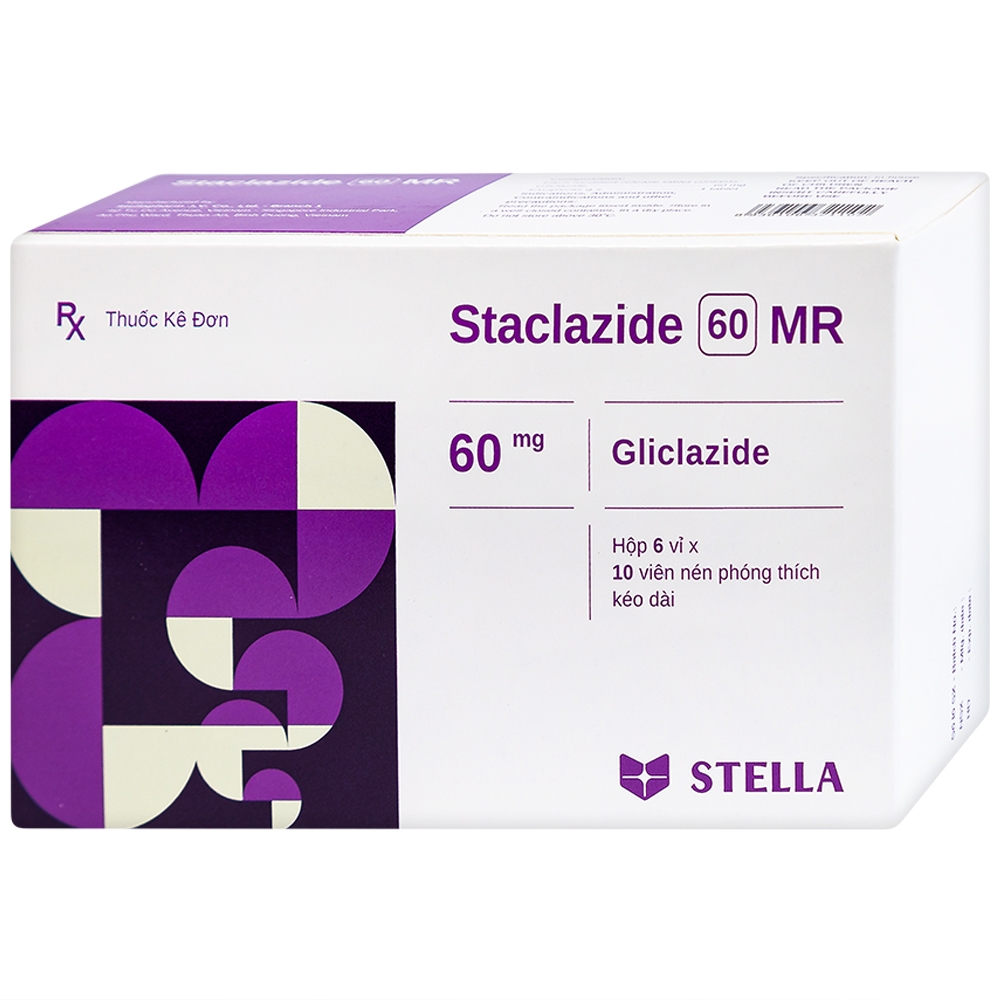 [T05430]  Staclazide 60 MR Gliclazide 60mg Stella (H/60v) Date 12/2025