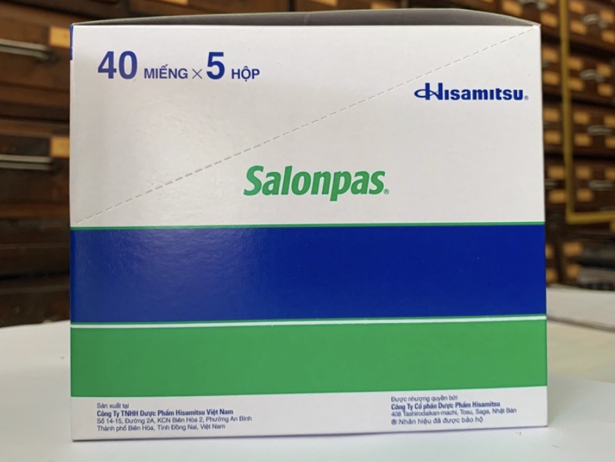 [T05970] Salonpas dán giảm đau kháng viêm Hisamitsu (H/5h/40miếng) date 03/2026