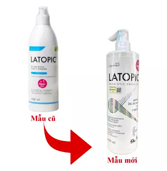 Latopic Gel tắm gội dành cho da dị ứng/kích ứng (L/400ml) date 04/2027