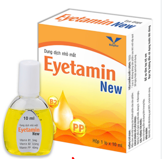 Eyetamin New nhỏ mắt màu vàng Bidiphar (Lọ/10ml)
