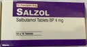 [T06646] Salzol salbutamol 4mg Ấn Độ (H/100v) Date 05/2026