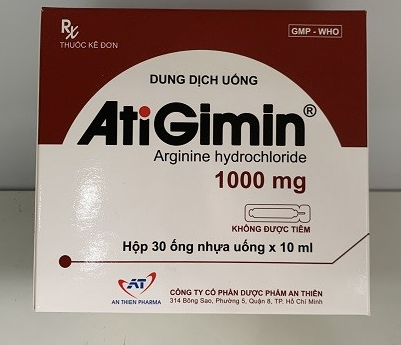 AtiGimin Arginine hydrochloride 1000mg An Thiên (H/30 gói /10ml) 