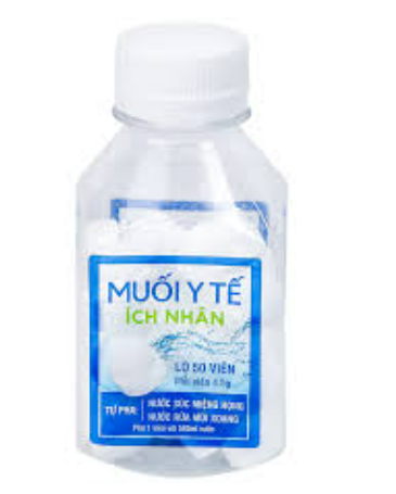 Muối Viên Y Tế Ích Nhân 4.5g (Lọ/50v)