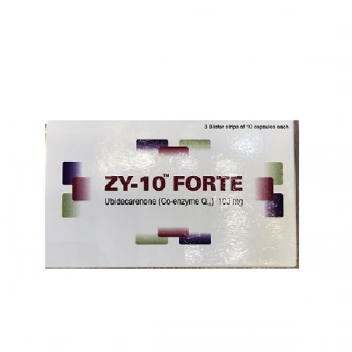 ZY 10 Forte ubidecarenone 100mg Ấn Độ (H/30v) Date 10/2026