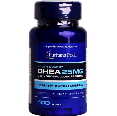 Viên uống DHEA 25mg Puritan's Pride Mỹ (Lọ/100v) Date 06/2026