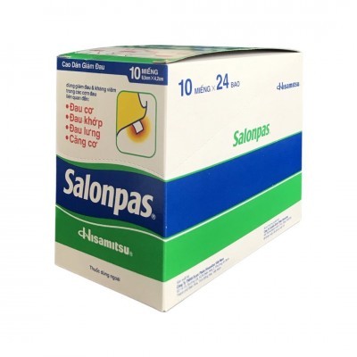 Salonpas dán giảm đau kháng viêm Hisamitsu (H/24bao/10miếng) Date 05/2027