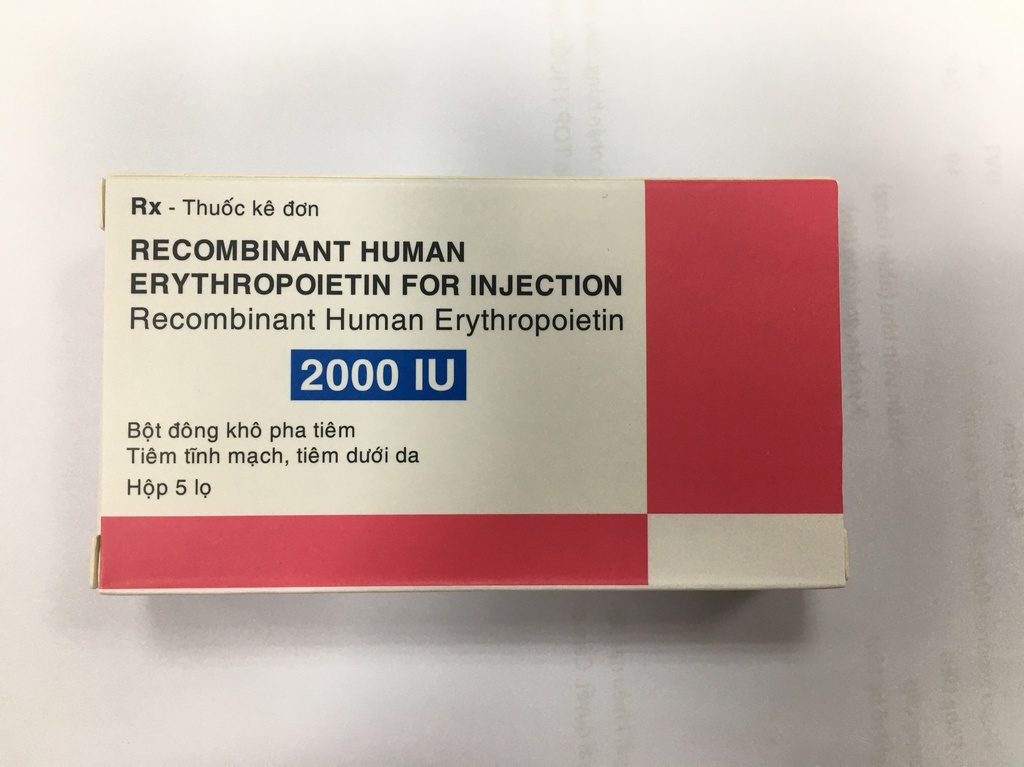 Recombinant Human Erythropoietin 2000IU (H/5lọ) Date 09/2026