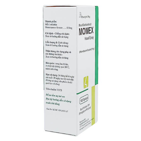 Momex xịt mũi 140 liều (Lọ/18ml) Date 10/2026