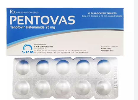 Pentovas Tenofovir alafenamid 25mg S.P.M (H/30v) Date 09/2026