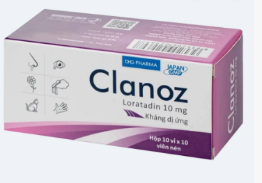 Clanoz loratadin 10mg kháng dị ứng DHG (H/100v) 