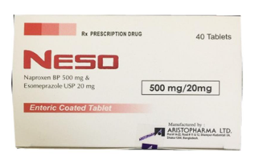 Neso 500mg/20mg Aristopharma (H/40v) Date 08/2026