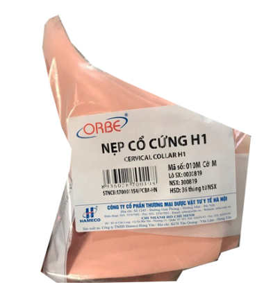 Nẹp cổ cứng H1 Orbe size M Hameco (Túi/1c)