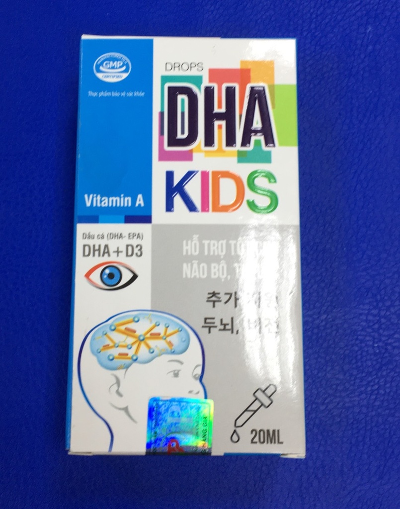 Drops DHA kids nhỏ giọt dầu cá Tradiphar (H/1lọ/20ml) Date 03/2026