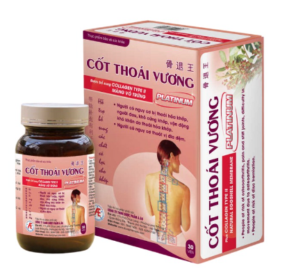 Cốt thoái vương Platinum Á Âu (H/1 lọ / 60v)