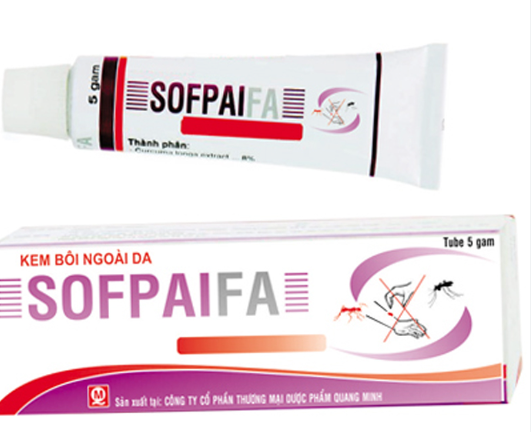 Sofpaifa kem bôi vết ngứa Quang Minh (Cọc/10t/5g) Date 07/2027