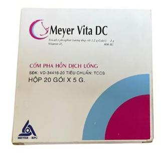 Meyer Vita DC Điều trị và phòng ngừa thiếu vitamin D và canxi (H/20gói/5g)