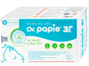 [T08800] Dr.Papie 3+ khăn hạ sốt chứa tinh dầu bạc hà (H/5túi/5khăn) xanh dương