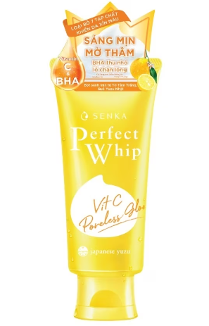 Perfect Whip sữa rửa mặt Vit C dưỡng sáng mờ thâm màu vàng (Tuýp/100g) 