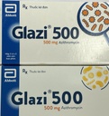 [T09804] Glazi 500 Azithromycin 500mg Abbott (H/2vỉ/3viên)