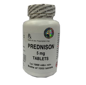 Prednison 5mg viên nén Mediplantex (Lọ/1000v)