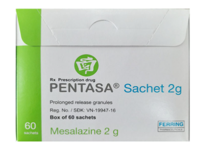 Pentasa Mesalazine 2g Thụy Sỹ (H/60gói) 