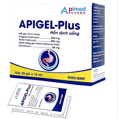 Apigel - Plus hỗn dịch uống Apimed (H/30gói/10ml)
