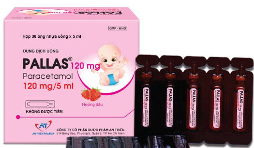 Pallas Paracetamol 120mg/5ml An Thiên (H/30ống/5ml) 