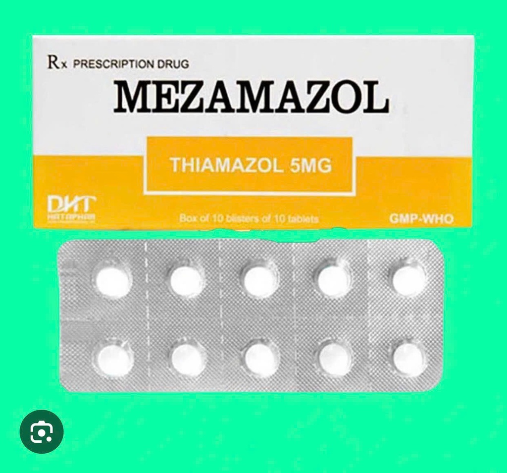 Mezamazol Thiamazol 5mg Hà Tây (H/100v) 