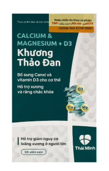 Calcium Magnesium + D3 Khương Thảo Đan Thái Minh (H/30v) 