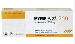 PymeAzi 250mg Azithromycin Pymepharco (H/6v) Date 01/2027