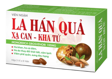 Viên Ngậm La Hán Quả  Kha Tử- Bạc Hà  Essen - Đức (H/24v)