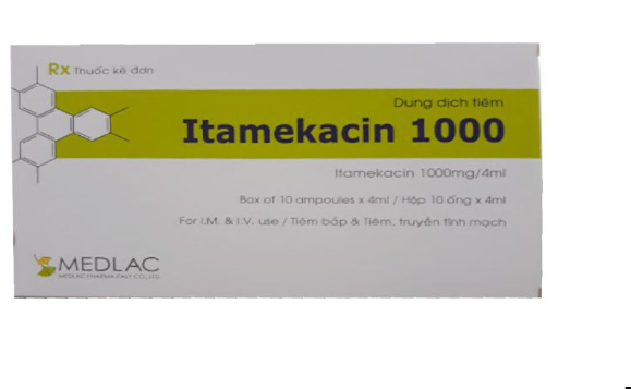 Tiêm Itamekacin 1000 Medlac (H/10o/4ml)