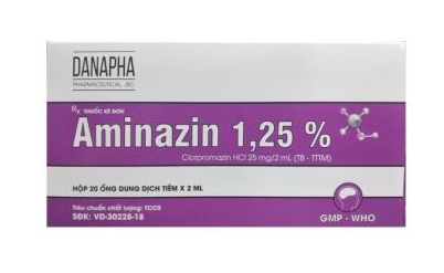Aminazin Chlorpromazine 1,25% Danapha (H/20o) Date 10/2026