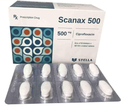 [T13489] Scanax Ciprofloxacin 500mg Stella (H/50v) Hộp bé vỉ thường