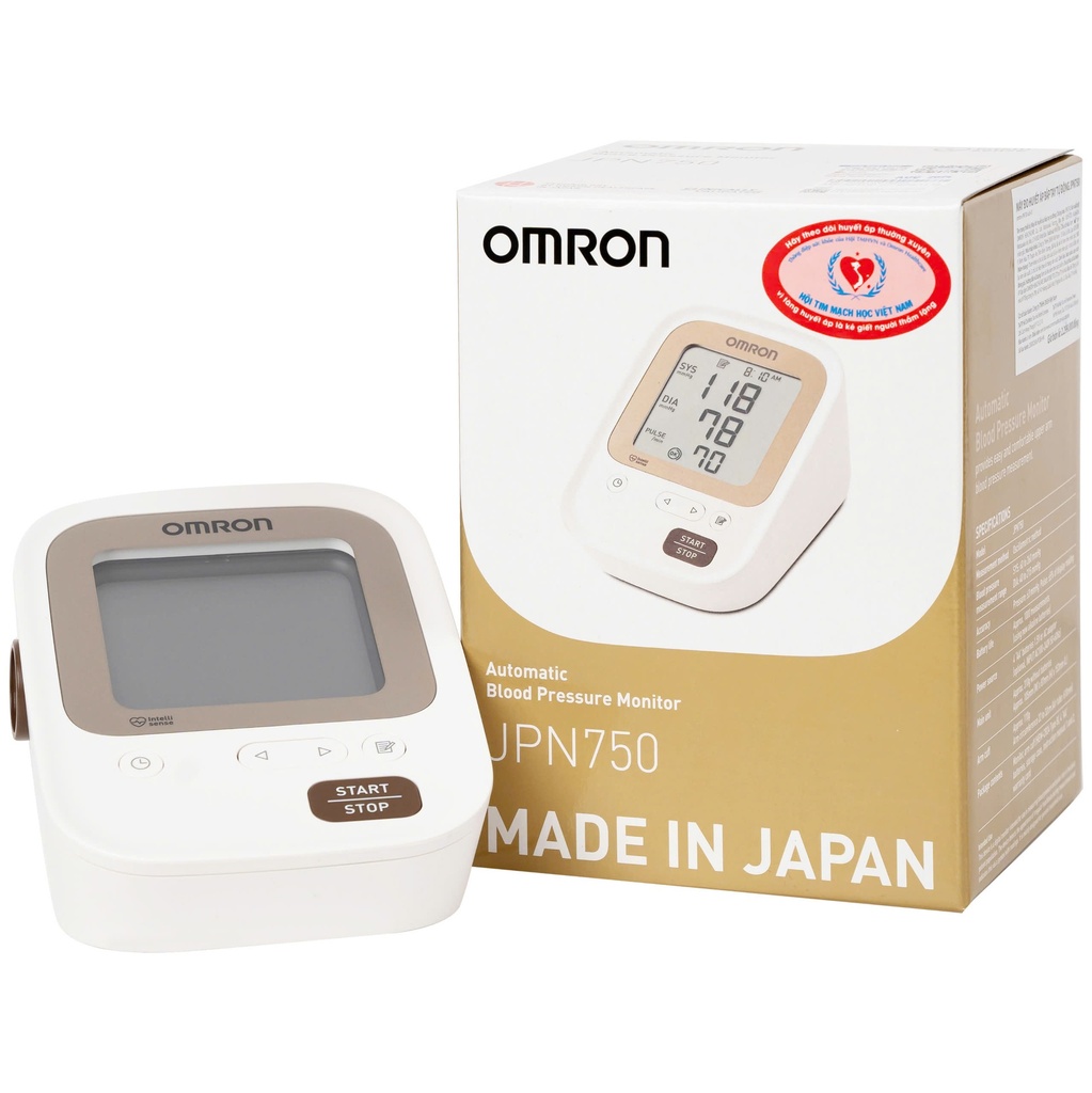 Omron JPN750 Máy đo huyết áp bắp tay tự động (H/1c)