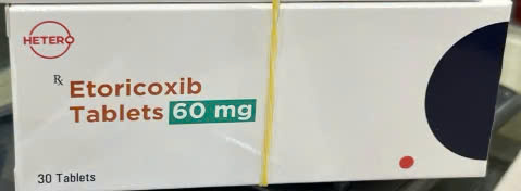 Etoricoxib Tablets 60mg Hetero (H/30v) Date 05/2026