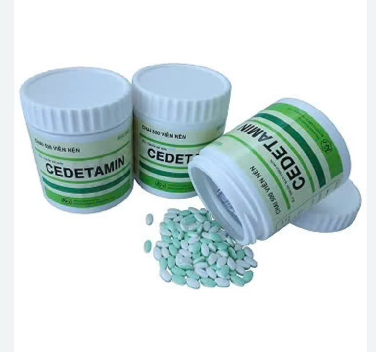 Cedetamin viên nén (xanh) Khánh Hòa (Lọ/500v)