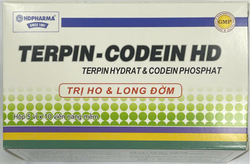 Terpin Codein HD Viên Nang Hải Dương (H/50v)