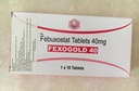 [T13705] FexoGold Febuxostat 40 Ấn Độ (H/10v) 