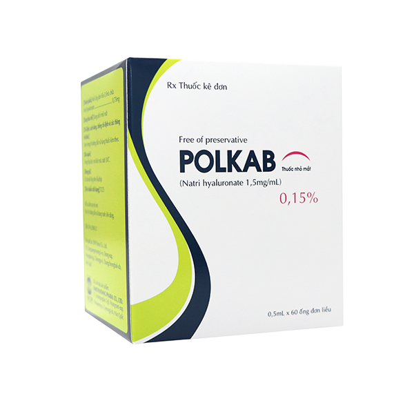 Polkab Natri hyaluronate 0.15% Samchundang (Hộp/60 tép) Date 04/2027
