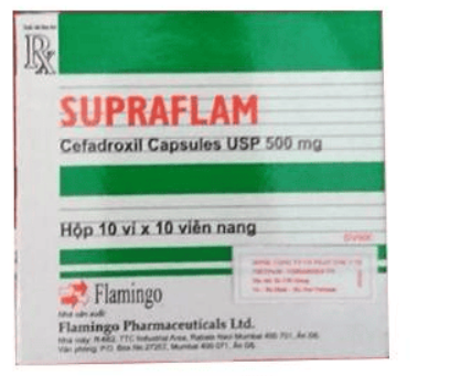 Supraflam Cefadroxil Flamingo (H/100 Viên) Date 04/2027