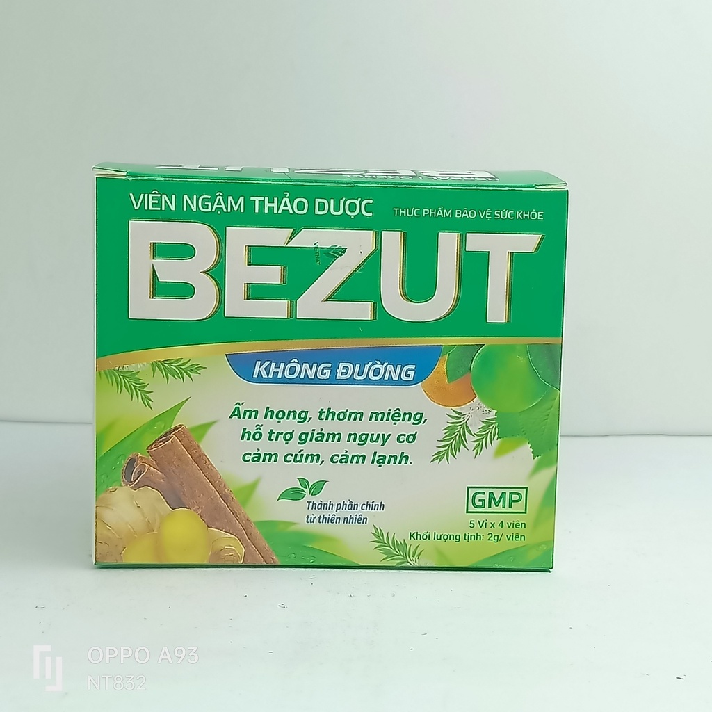 Viên Ngậm Bezut Không Đường  Vinacare (H/20v) Date 07/2027