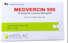 Medvercin N acetyl DL Leucine 500mg/5ml (H/10o/5ml) Date 07/2027