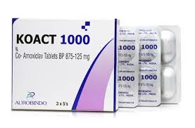 Koact 1000 Co-amoxiclav BP 875-125mg Aurobindo (H/15v) Date 10/2027