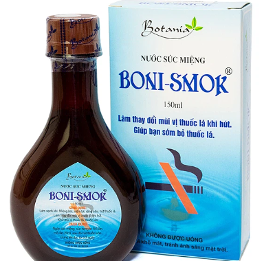 Boni Smok Nước Súc Miệng Cai Thuốc Lá Botania (Chai/150ml) Date 01/2027