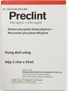[T14327] Preclint Dinatri phosphat dodecahydrat 240mg/ml (H/2chai/45ml)