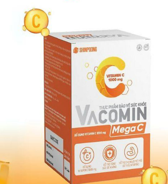 Vacomin Mega C Vitamin C  1000mg Shinpoong (H/60v)