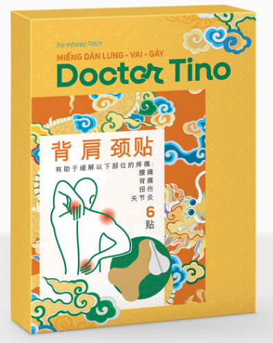 Miếng dán lưng Doctor Tino – Hình chữ X (H/3 túi/2 miếng) Date 07/2026
